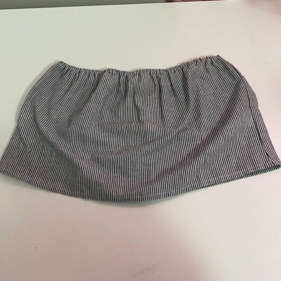 Brandy Melville Striped Flowy Tube Top One Size - Picture 3 of 5